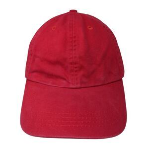 Accessories Slideback Hat Red One Size Adjustable Vented Holes 6 Panel Blank